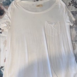 White Hollister Tee